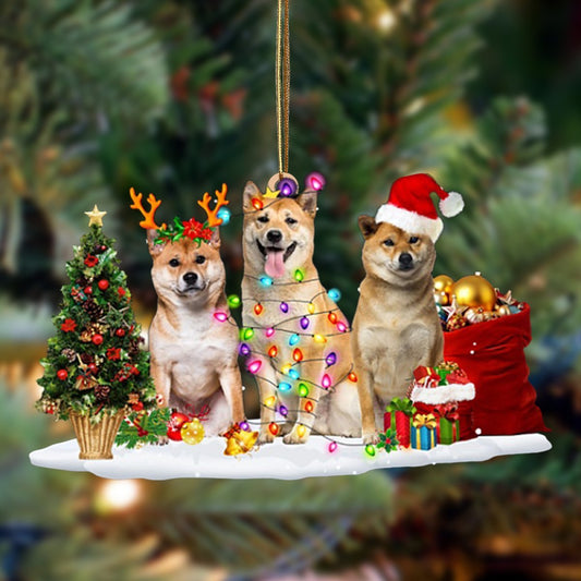 Shiba Inu-Christmas Dog Friends Hanging Ornament - Best gifts your whole family