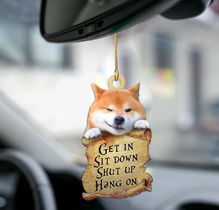 Shiba Inu Get In Two Sided Ornament Christmas Gift Godmerch - Best gifts your whole family