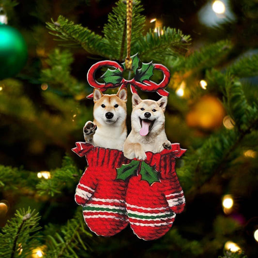Shiba Inu Inside Your Gloves Christmas Holiday-Two Sided Ornament Christmas 2022 Ornament Gift - Best gifts your whole family