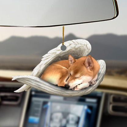 Shiba Inu Sleeping Angel Shiba Inu Lovers Ornament - Best gifts your whole family