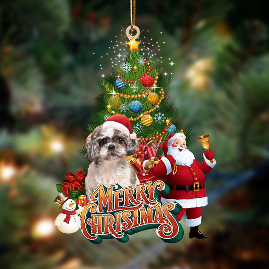 Shih Tzu 2-Christmas Tree&Dog Hanging Ornament - Best gifts your whole family