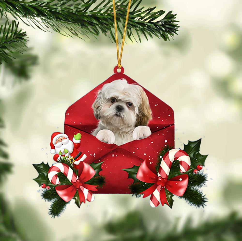 Shih Tzu Christmas Letter Ornament Dog Christmas Decoration - Best gifts your whole family