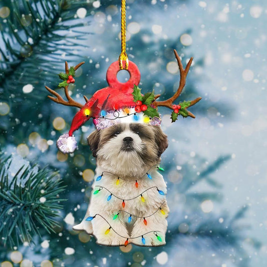 Shih Tzu Christmas Shape Ornament - Best gifts your whole family