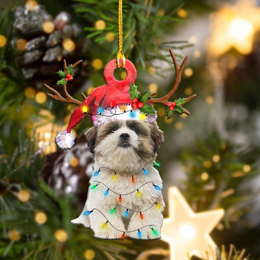 Shih Tzu Christmas Shape Ornament - Best gifts your whole family