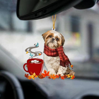 Shih Tzu-Fall Chocolate-Two Sided Ornament - Best gifts your whole family