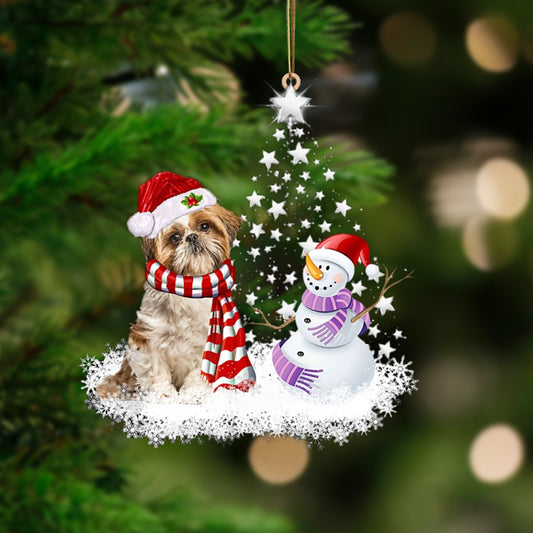 Shih Tzu-Star Tree Hanging Ornament - Best gifts your whole family
