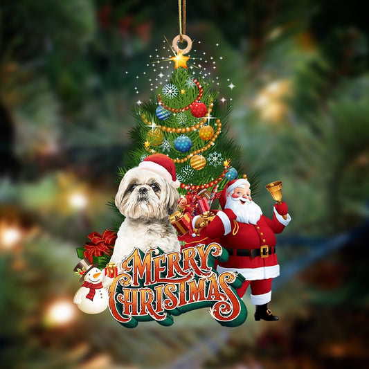 Shih Tzu2-Christmas Tree&Dog Hanging Ornament - Best gifts your whole family