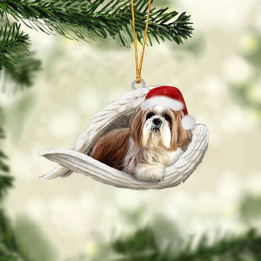 Shih Tzu3 Sleeping Angel Christmas Ornament Godmerc - Best gifts your whole family
