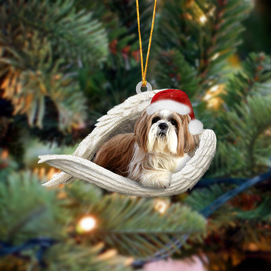 Shih Tzu3 Sleeping Angel Christmas Ornament Godmerc - Best gifts your whole family