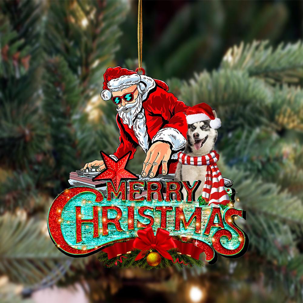 Siberian Husky2-Christmas Rock Two Sided Ornament - Best gifts your whole family