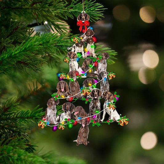 Small Munsterlander-Christmas Tree Lights-Two Sided Ornament - Best gifts your whole family