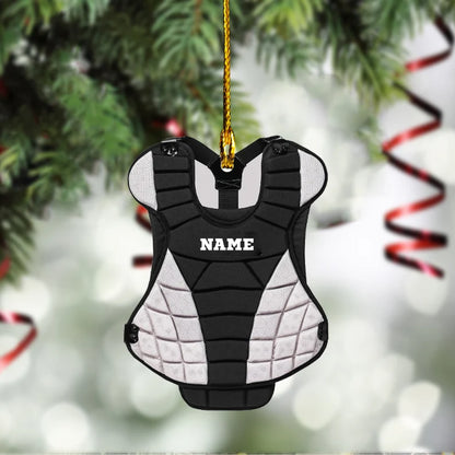 Softball Catcher Ornament, Softball Christmas Ornament, Personalized Christmas Ornament - Best gifts your whole family