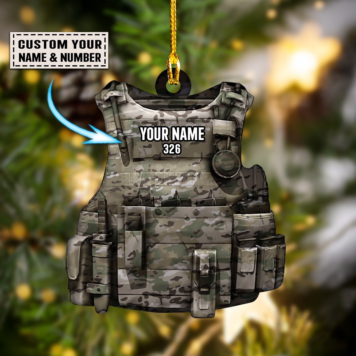 Solider Custom Shaped Ornament - Solider Christmas Day - Solider Gift - Best gifts your whole family