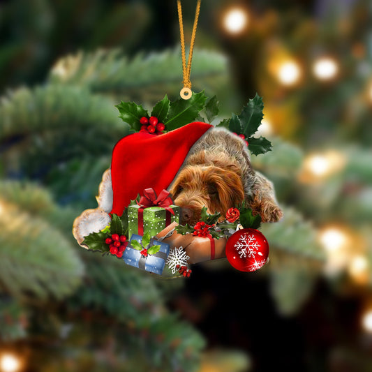 Spinone Italiano-Sleeping In Hat Two Sides Ornament Dog Sleeping Ornament - Best gifts your whole family