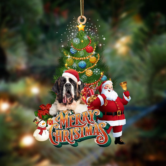 St Bernard-Christmas Tree&Dog Hanging Ornament - Best gifts your whole family