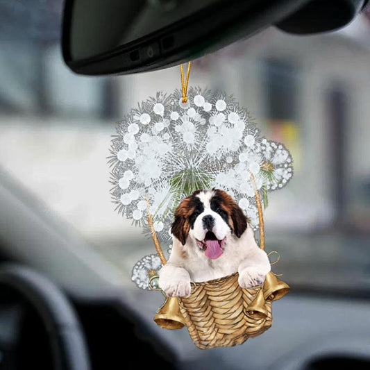 St Bernard-Dandelion-Two Sided Ornament - Best gifts your whole family