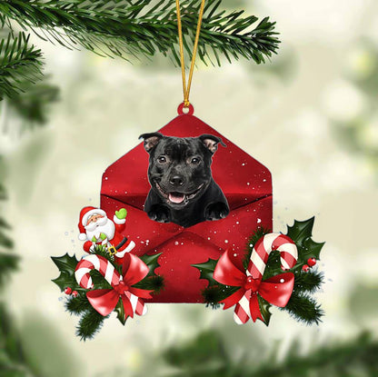 Staffordshire Bull Terrier Christmas Letter Ornament Dog Christmas Decoration - Best gifts your whole family