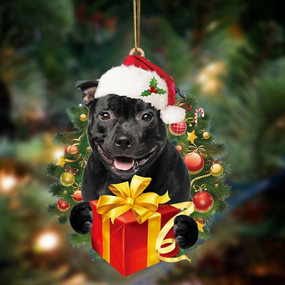Staffordshire Bull Terrier-Dogs Give Gifts Hanging Ornament - Best gifts your whole family