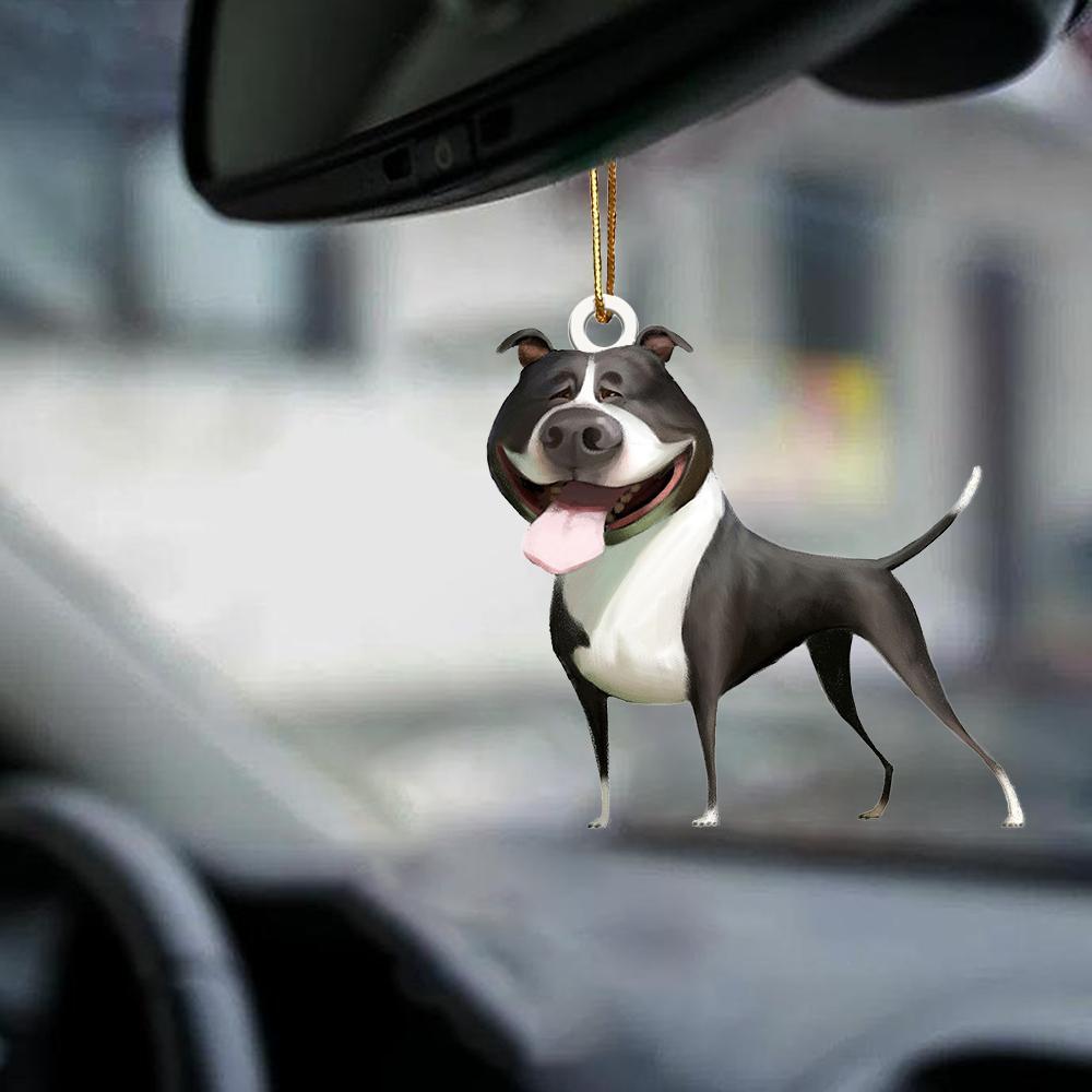 Staffordshire Terrier-Look At Me-Two Sided Ornament - Best gifts your whole family