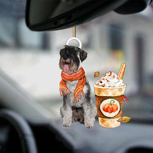 Standard Schnauzer-Pumpkin Spice Kinda-Two Sided Ornament - Best gifts your whole family