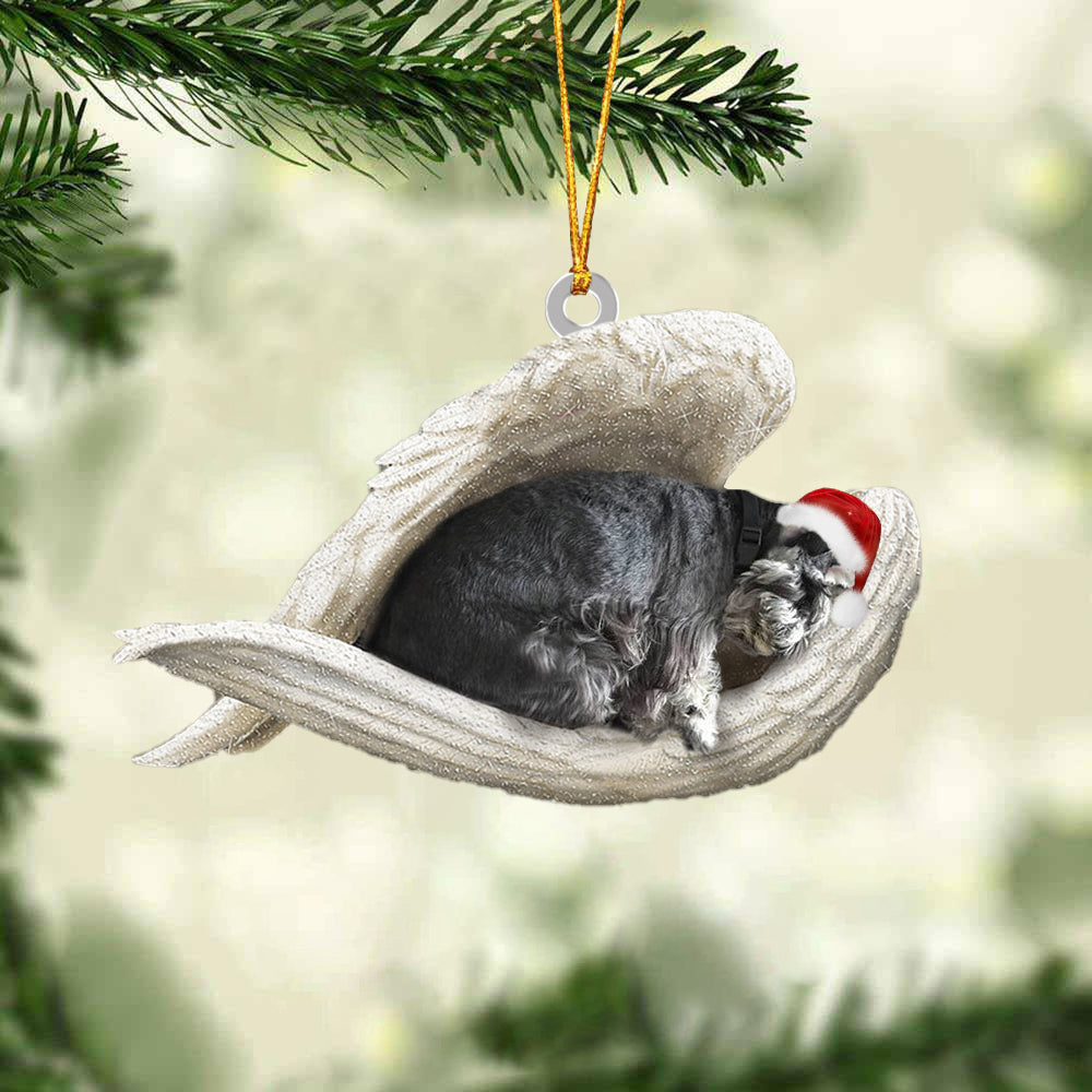 Standard Schnauzer Sleeping Angel Christmas Ornament Godmerc - Best gifts your whole family