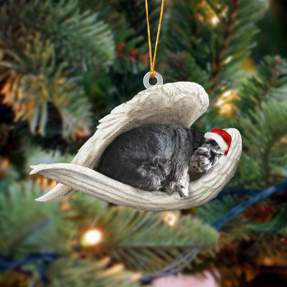 Standard Schnauzer Sleeping Angel Christmas Ornament Godmerc - Best gifts your whole family