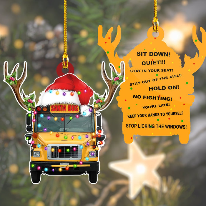 Stanta School Bus - Stanta Bus Car Ornament - Best gifts your whole family