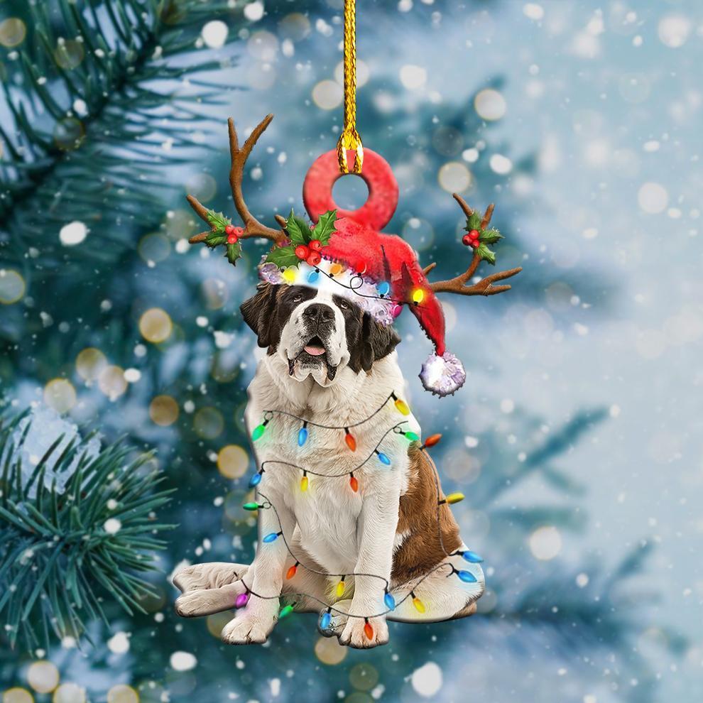 St.Bernard Christmas Shape Ornament - Best gifts your whole family