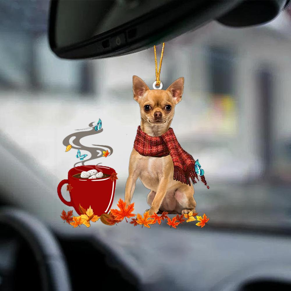 Tan Chihuahua 1-Fall Chocolate-Two Sided Ornament - Best gifts your whole family
