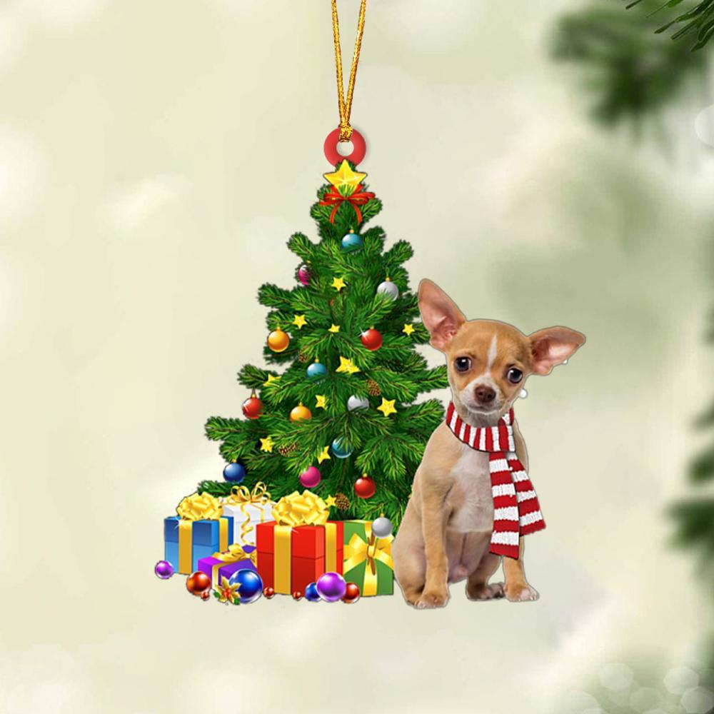 Tan Chihuahua-Christmas Star Hanging Ornament - Best gifts your whole family