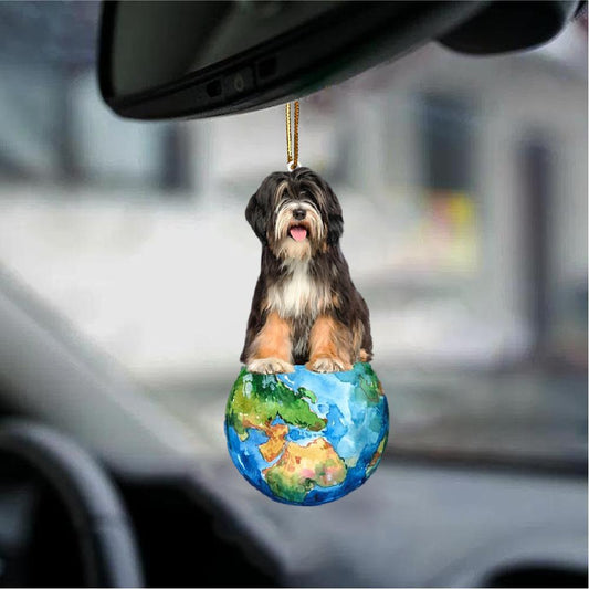 Tibetan Terrier-Around My Dog-Two Sided Ornament - Best gifts your whole family