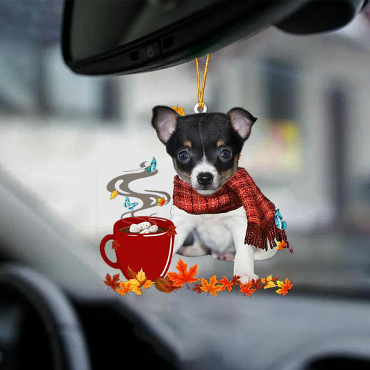 Toy Fox Terrier-Fall Chocolate-Two Sided Ornament - Best gifts your whole family