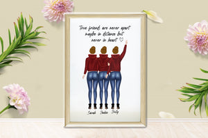 Personalized Picture Friendship Print, Exclusive Perfect Best Friend Print, Best Friend Gift, Friendship Gift, Personalised Best Friend Print, Besties Gift, Custom Gift