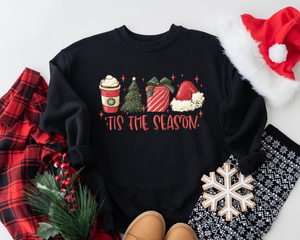 Tis The Season Sweatshirt, Christmas Tis The Season Sweatshirt, Merry Christmas Sweatshirt, Christmas Sweatshirt, Cute Winter Sweatshirt