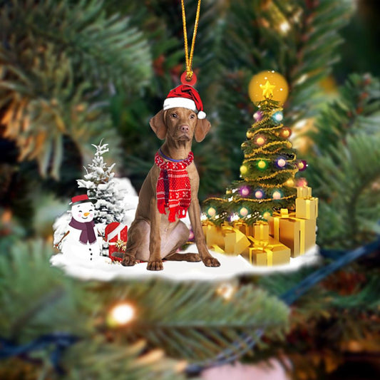 Vizsla Christmas Ornament Christmas Tree Hanging Acrylic Ornament Gift - Best gifts your whole family