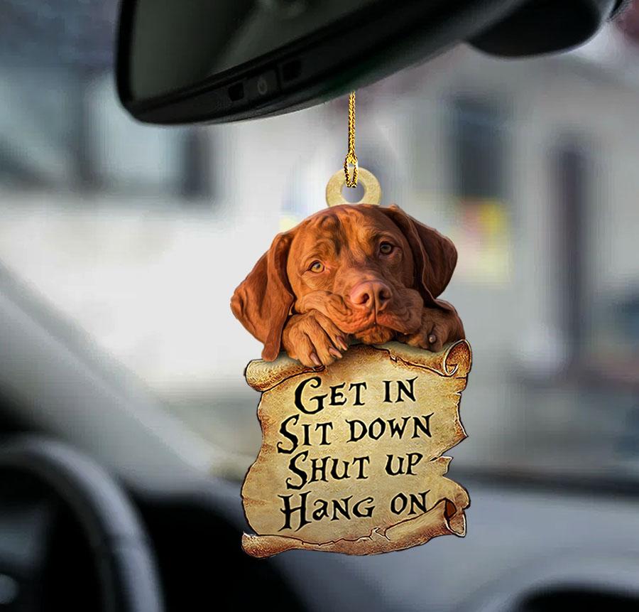 Vizsla Get In Dog Moms Two Sided Ornament, Cute Ornaments For Car Hanging - Best gifts your whole family