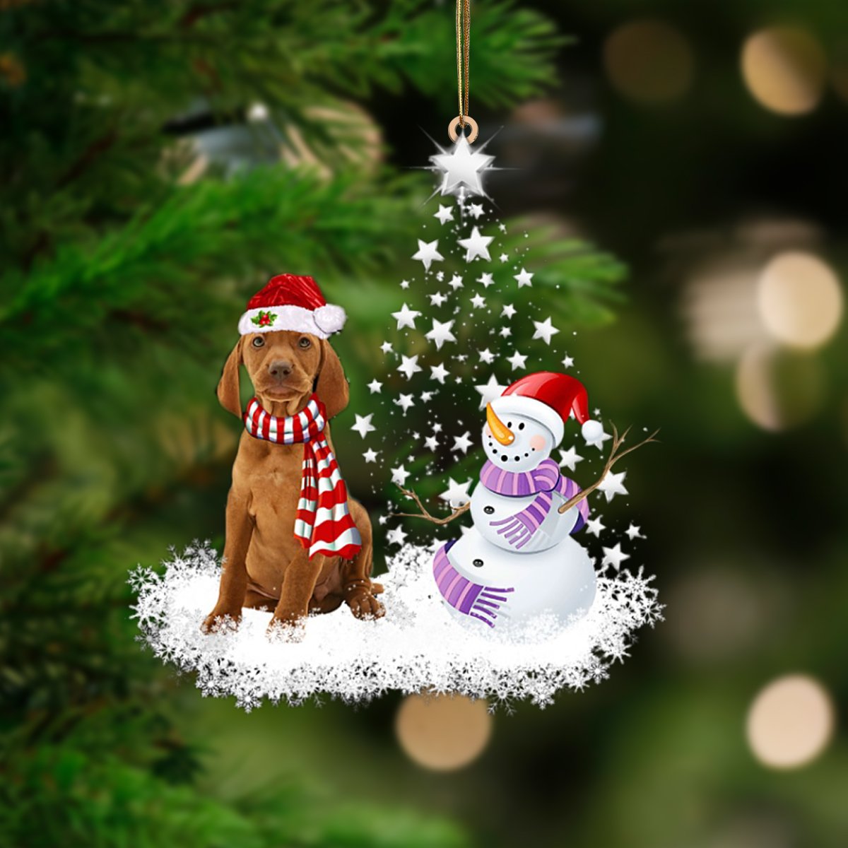 Vizsla-Star Tree Hanging Ornament - Best gifts your whole family