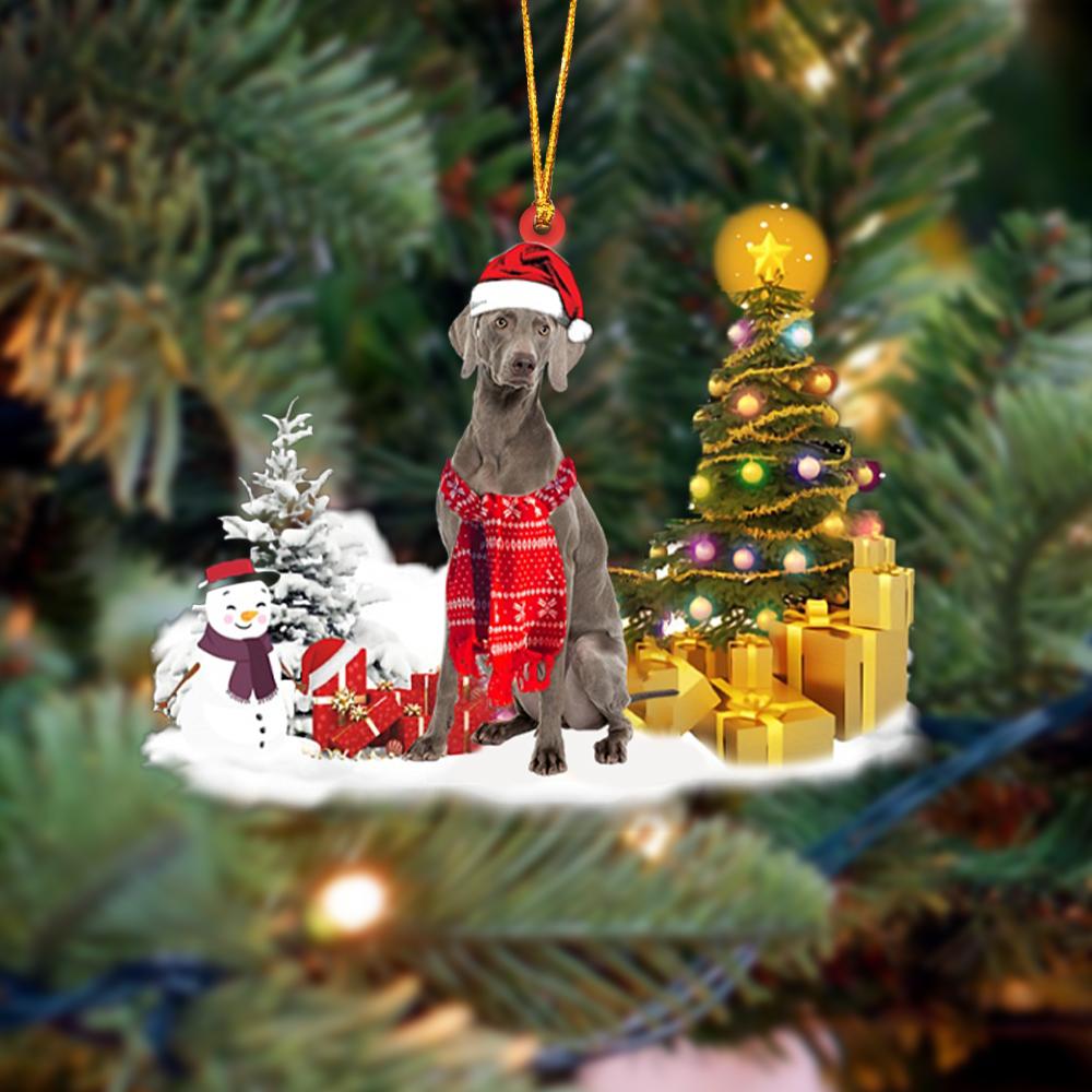 Weimaraner Christmas Ornament Christmas Tree Hanging Acrylic Ornament Gift - Best gifts your whole family