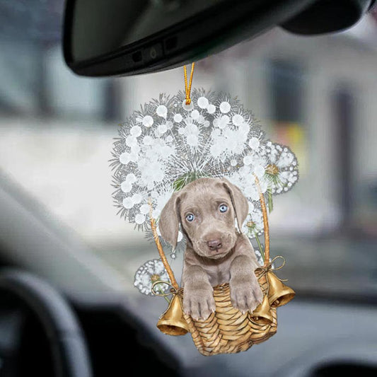 Weimaraner-Dandelion-Two Sided Ornament - Best gifts your whole family