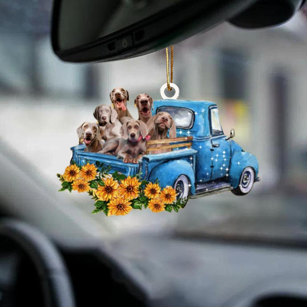 Weimaraner -Take The Trip Classic- Two Sided Ornament - Best gifts your whole family