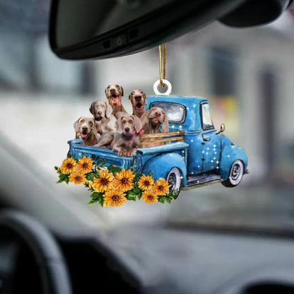 Weimaraner -Take The Trip Classic- Two Sided Ornament - Best gifts your whole family
