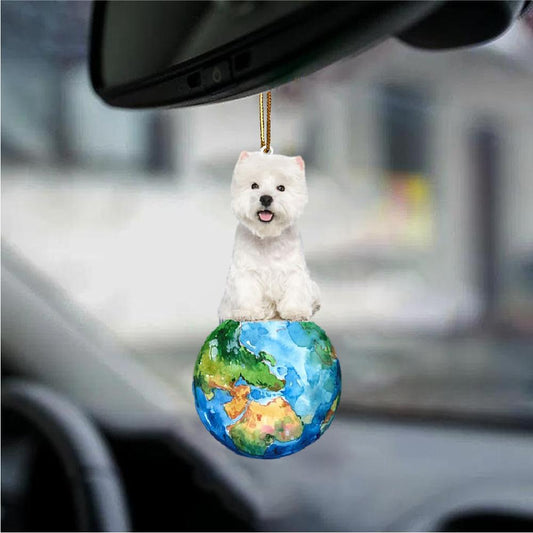 West Highland White-Around My Dog-Two Sided Ornament - Best gifts your whole family