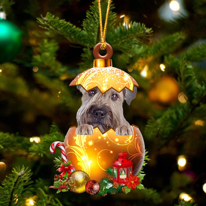 Wheaten Terrier In Golden Egg Christmas Ornament - Best gifts your whole family