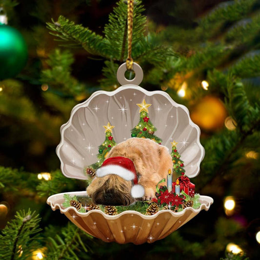 Wheaten Terrier3-Sleeping Pearl In Christmas Two Sided Ornament - Best gifts your whole family