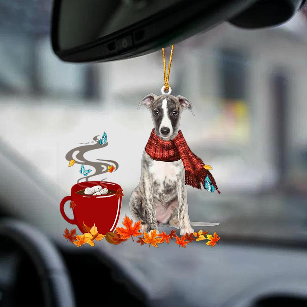 Whippet-Fall Chocolate-Two Sided Ornament - Best gifts your whole family