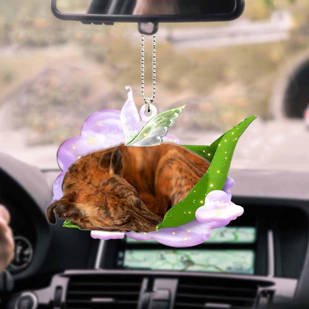 Whippet-Sleep On Fallen Leaves-Two Sided Ornament - Best gifts your whole family