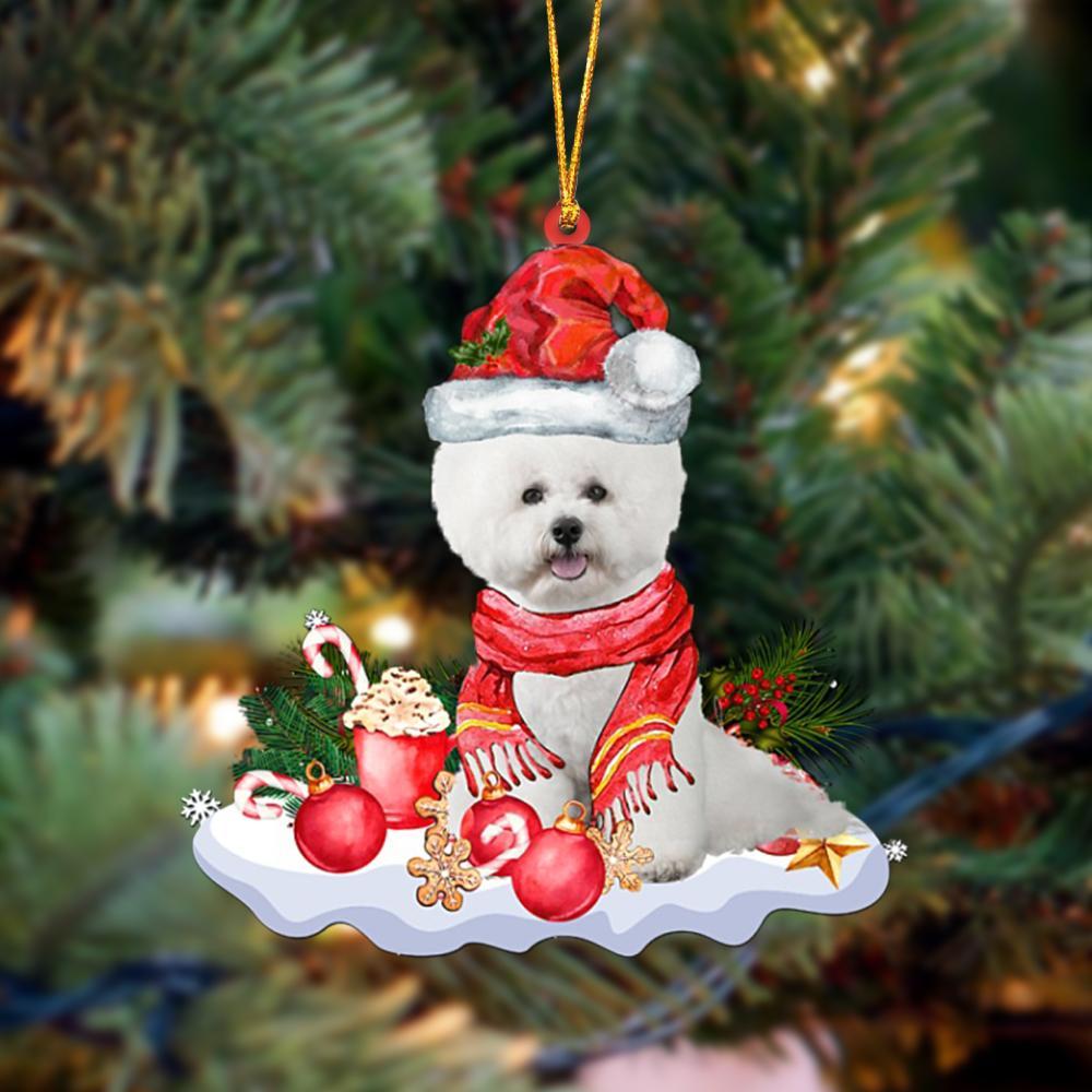 White Bichon Frise-Better Christmas Hanging Ornament - Best gifts your whole family