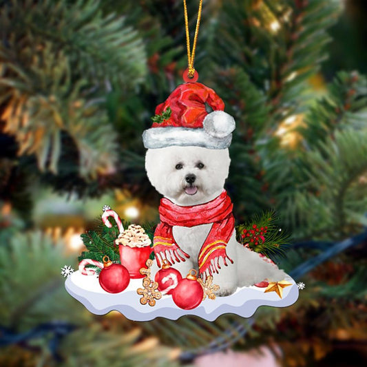 White Bichon Frise-Better Christmas Hanging Ornament - Best gifts your whole family