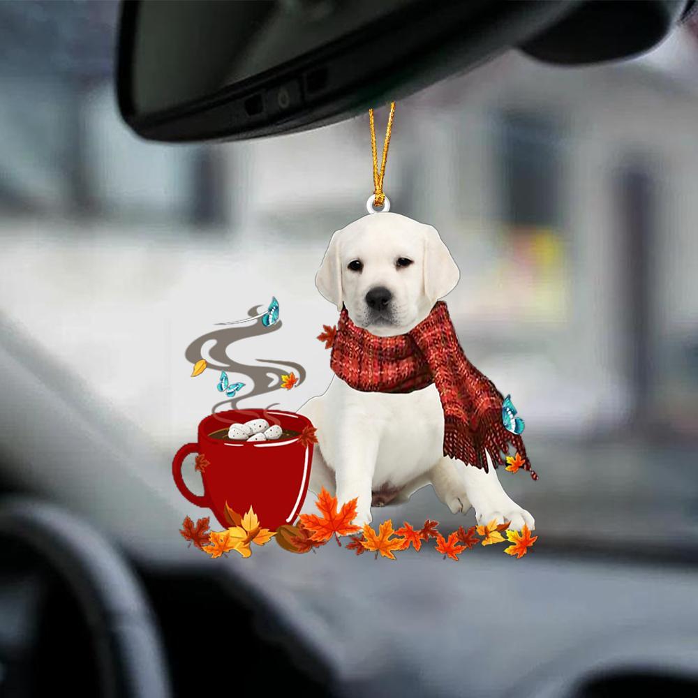 WHITE Labrador-Fall Chocolate-Two Sided Ornament - Best gifts your whole family