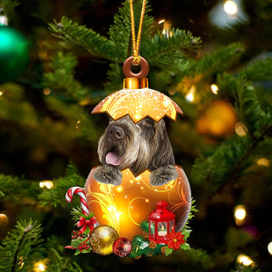 Wirehaired Pointing Griffon In Golden Egg Christmas Ornament - Best gifts your whole family